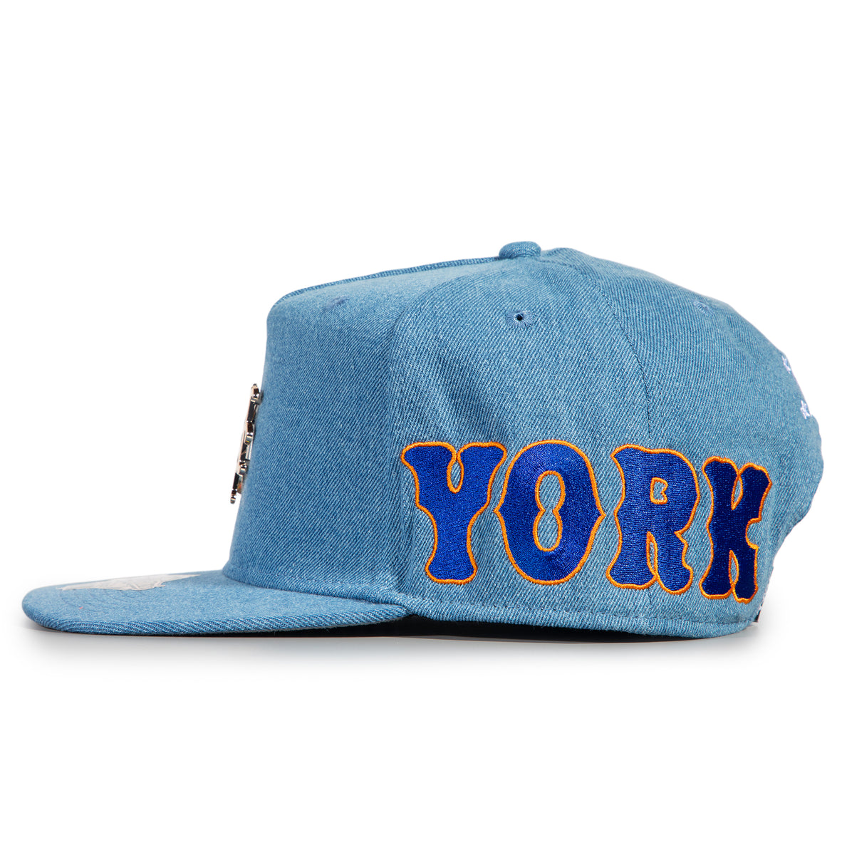 Casquette Baseball Ajustable Y2K New York - Denim Et Velours Côtelé - Unisexe