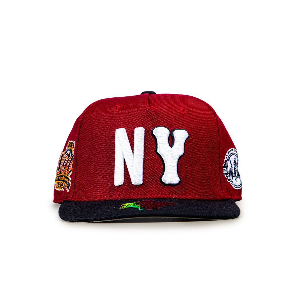 N Y Oct $22 Day (burgundy/navy)