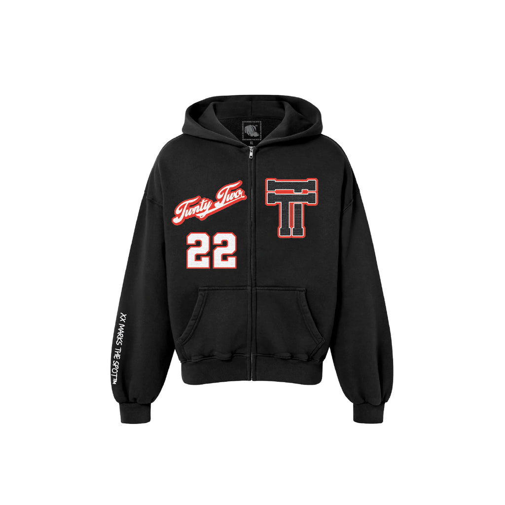 TWNTY-TWO®️ TT ZIPUP Hoodie (black)