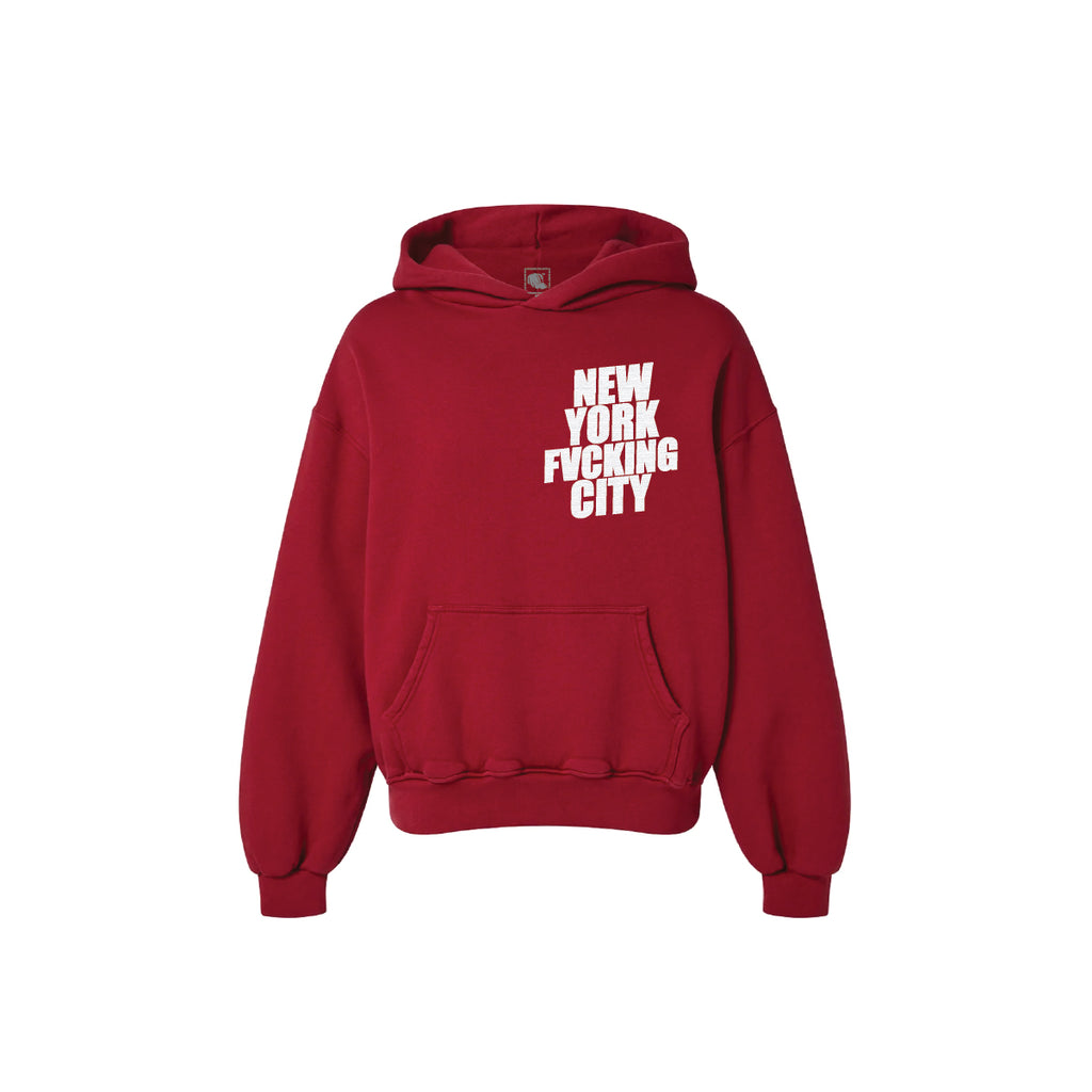 NYFC Middle Finger Hoodie (red)