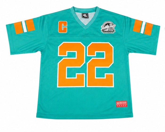 TWNTY-TWO®️ NYFC Football Jersey (teal/orange)