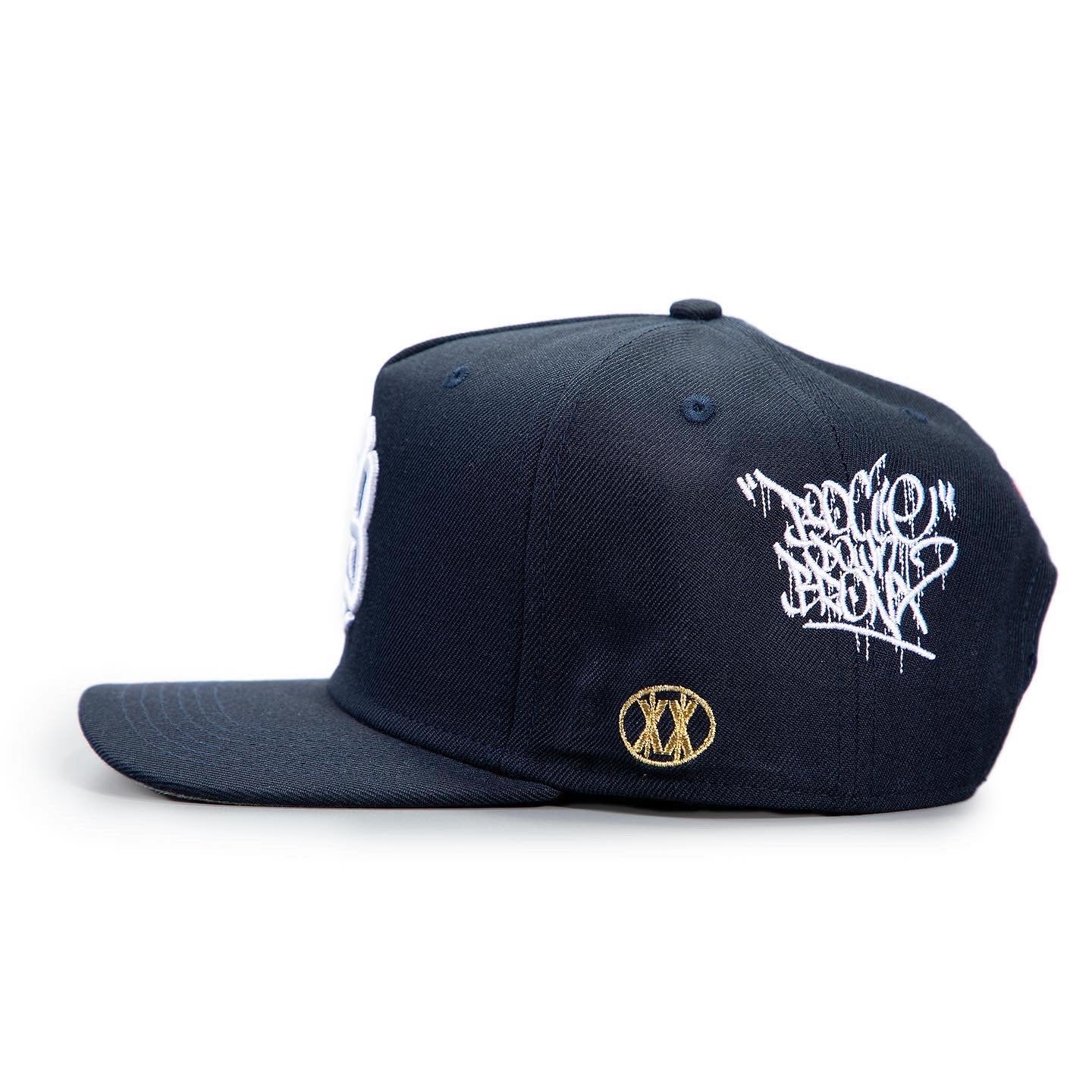 BX The Bronx Script Snapback Hat by Kings of NY Blue / Os